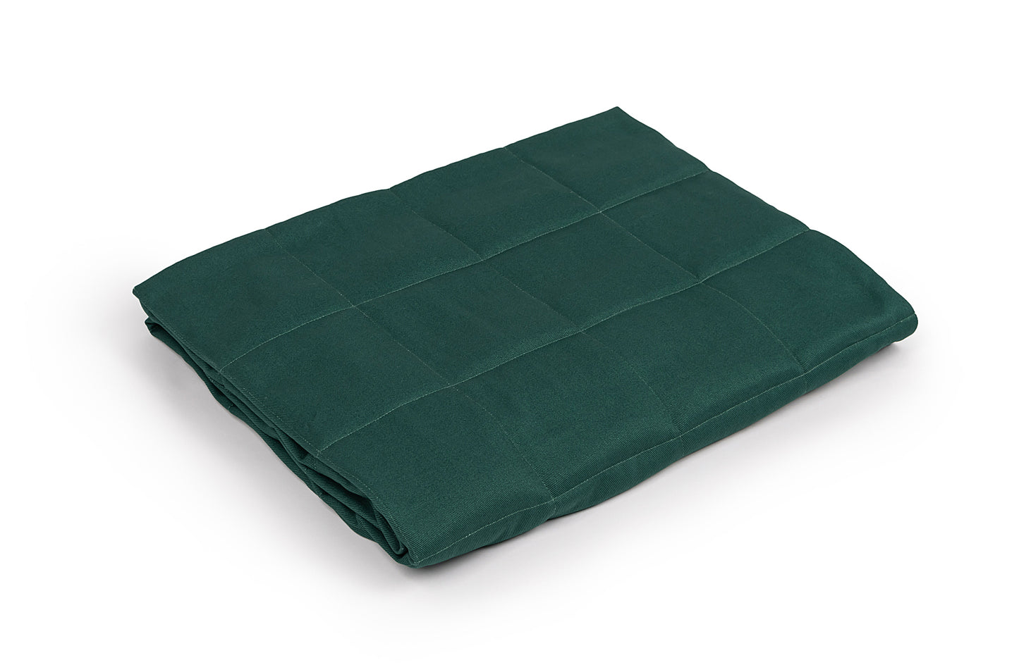 bottle green cotton weighted blanket