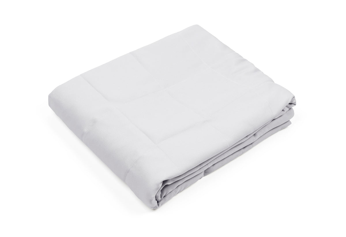 WHITE COTTON WEIGHTED BLANKET