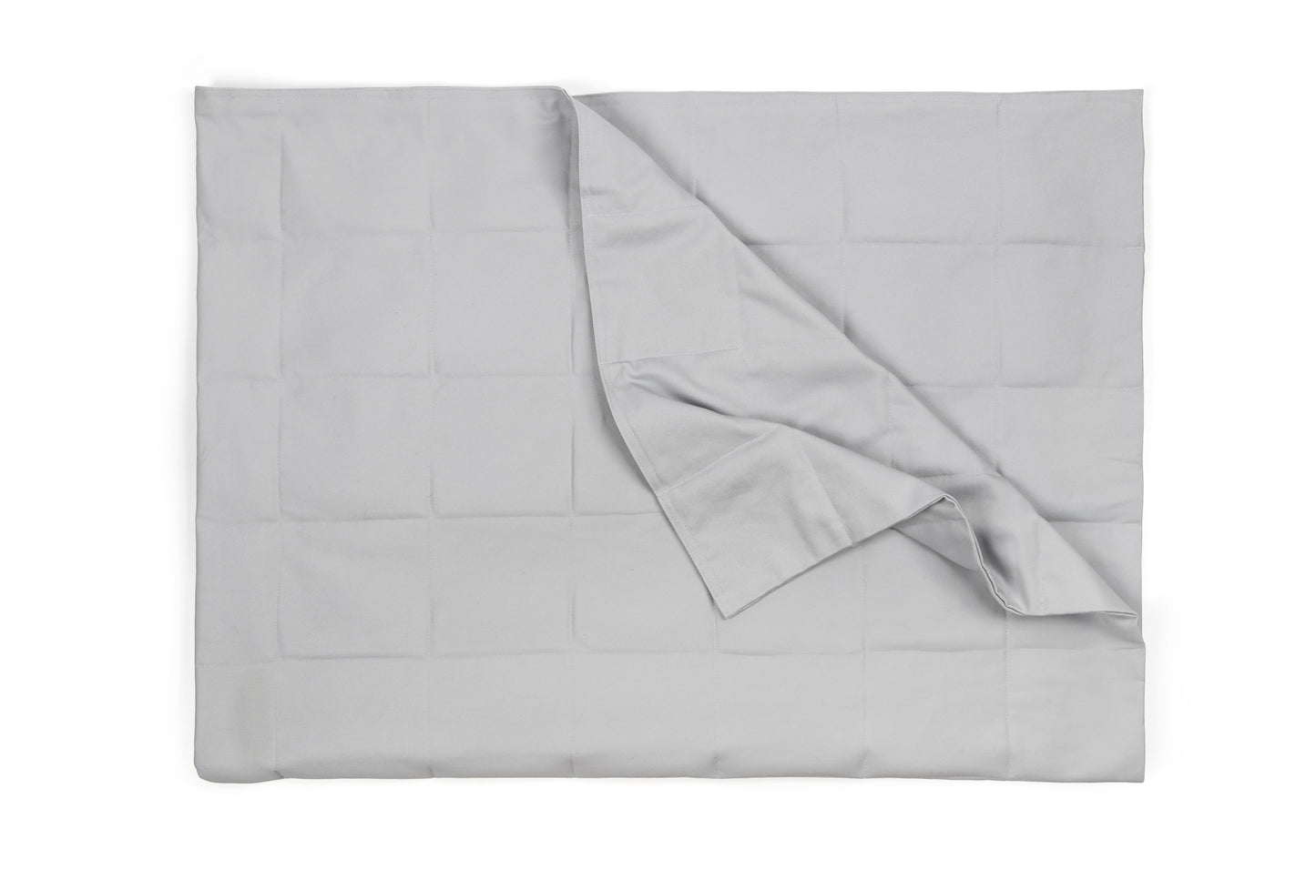 LIGHT GREY COTTON WEIGHTED BLANKET