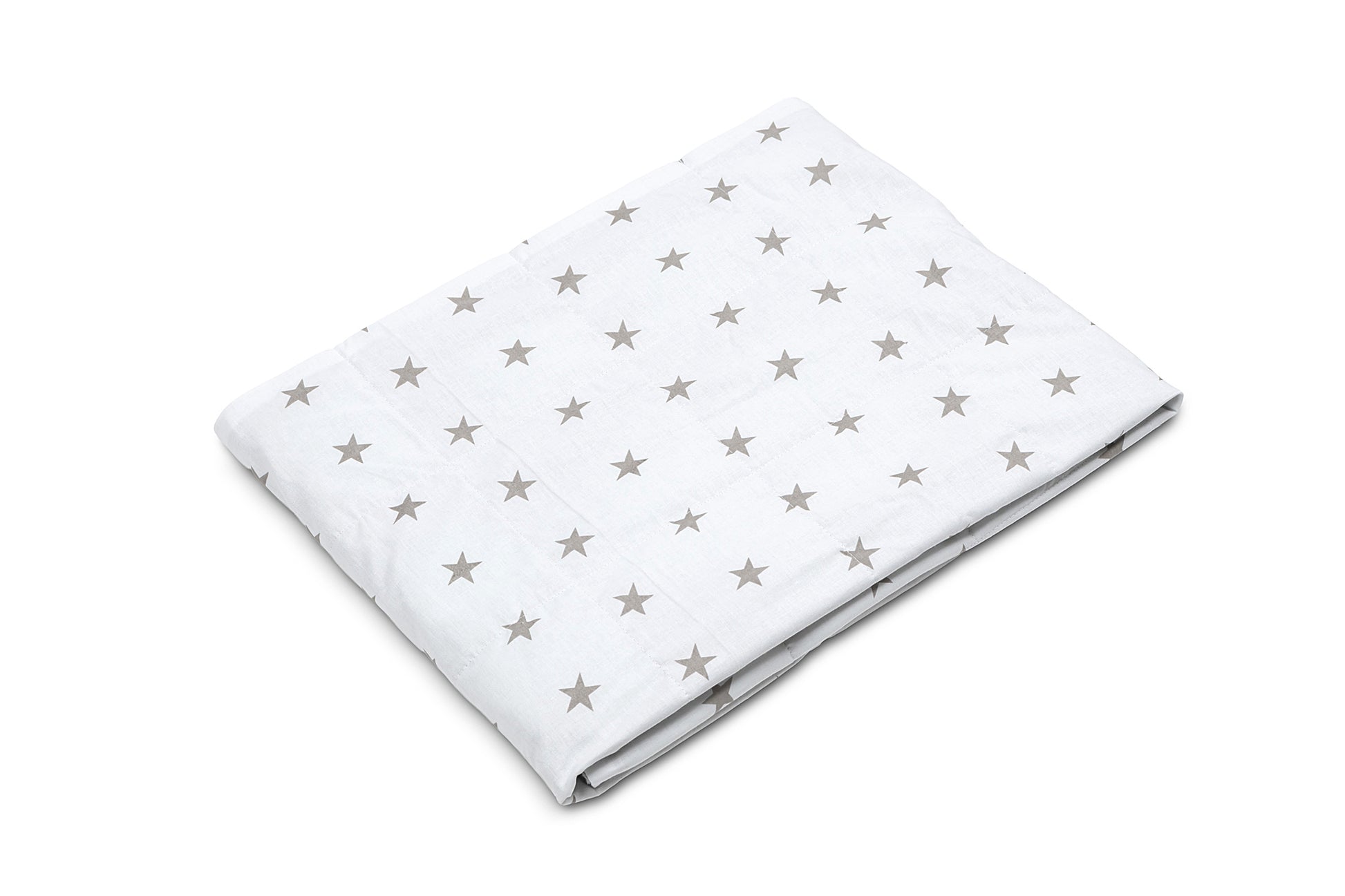 GREY STARS WEIGHTED BLANKET side 