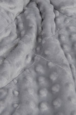 light grey minky top weighted blanket