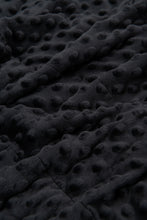 Cargar imagen en el visor de la galería, black dimple push backing of military weighted blanket