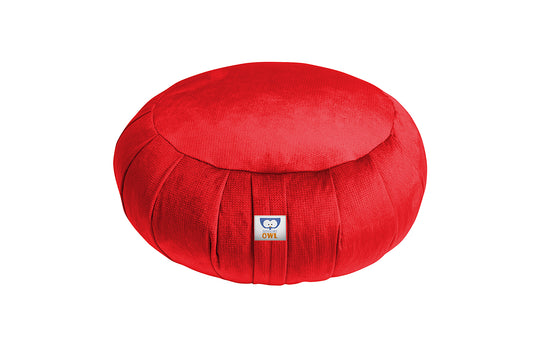 red velvet zafu pillow