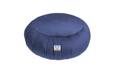 Cargar imagen en el visor de la galería, navy blue velvet zafu pillow | sensory owl