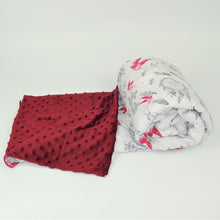 Cargar imagen en el visor de la galería, Dreamcatchers &amp; Cherry Red Minky Weighted Blanket