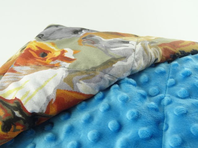 horses minky wieghted blanket | sensory owl