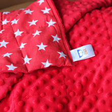 Cargar imagen en el visor de la galería, RED stars weighted blanket